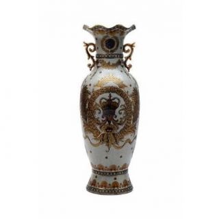 Connie Schaevitz Royal Crown Vase with Gold Flute Details
