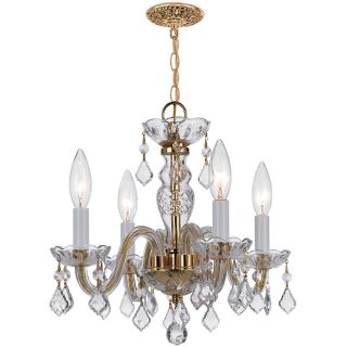 Crystal 4 light Polished Brass Chandelier Today $225.00 5.0 (1