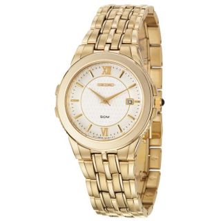 Seiko Mens Le Grand Sport Yellow Goldplated Stainless Steel Quartz