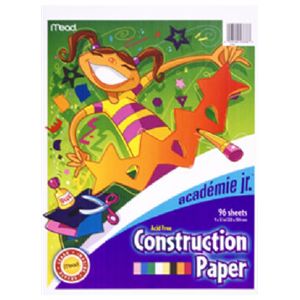 Mead 53336 96CT Construction Paper, Pack of 12
