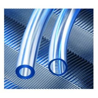 ID x 1/2OD Clear/Blue Tint PVC Flexible K010 Tubing, Pack of 100