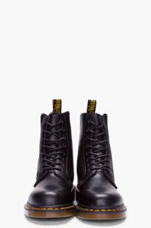 Dr. Martens Black 8 Tie Leather Brady Winter Boots for men