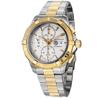 Tag Heuer Mens Aquaracer Two Tone Automatic Chronograph Watch