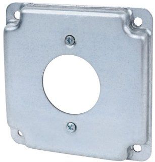 Steel City RS4 Outlet Box Surface Cover, Square, Raised, 4 Inch