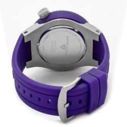 Swiss Legend Mens Neptune Purple Silicone Watch