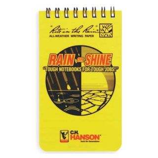 C.H. Hanson 00205 All Weather Notebook, 3 x 5 In, 50 Pages