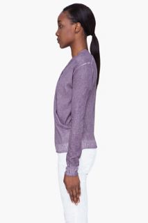 Diesel Purple Draped Talia Sweater for women