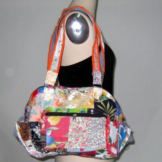 Recycled Cotton and Denim Floral Purse (Nepal)