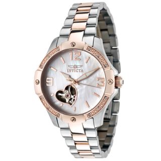 Invicta Womens Specialty Stainless Steel 18k Rose Goldplated Watch