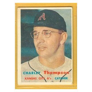 1957 Topps 142 Charley Thompson Athletics VG Collectibles