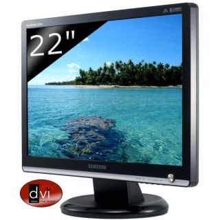 Ecran plat LCD 22 16/10ème avec ports VGA et DVI D (comp. HDCP
