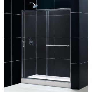 DreamLine Tub To Shower Kit Infinity Plus Shower Door and  Base