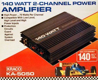 Kraco 140 Watt 2 Channel Power Amplifier   KA 5050 Car