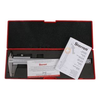 Starrett 125MEA 8/200 Vernier Caliper w/Case, 8 In/200mm