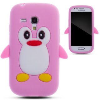 Zooky® rosa Pinguin Silikon Schutzhülle / Hülle / Cover für