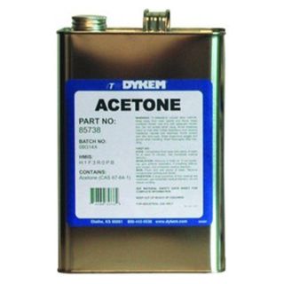 ITW Dymon 85738 1 Gallon DYKEM[REG] Metal Can Acetone, Pack of 4 Be