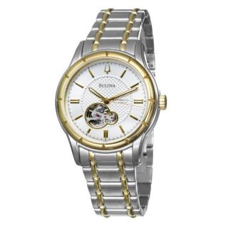 Bulova Mens BVA Series Two tone Stainless Steel Automatic Watch