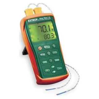 Extech EA10 Thermocouple Thermometer, 2 Input, Type K