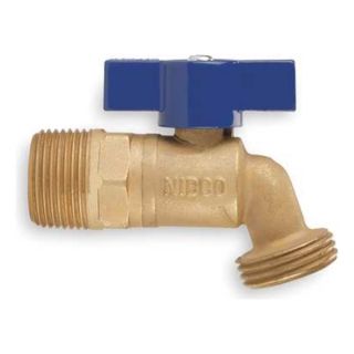 Nibco QT56X12 Hose Bibb, Quarter Turn, 1/2 In, Brass