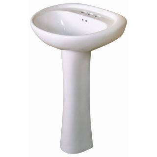 Ceramic White Pedestal Sink Today $77.99 3.0 (2 reviews)