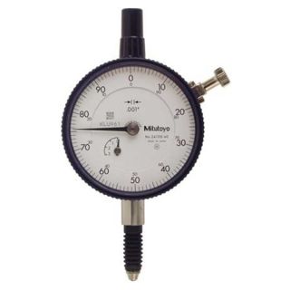 Mitutoyo 2410S 60 Dial Indicator, 0.001 Grad, 0 0.25In, White