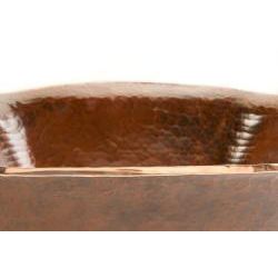Square Hand forged Old World Copper Vessel Sink
