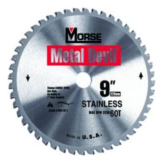 Morse Co. 100403 9 x 60 Tth Carb Tip SS Circular Saw Blade