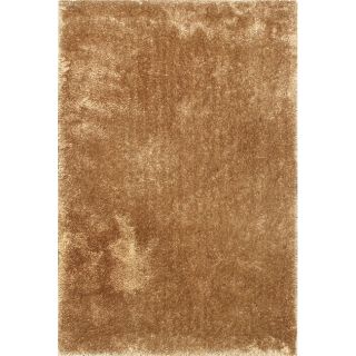 Hand tufted Silky Shag Brown Rug (53 x 77) Today $108.99 Sale $98