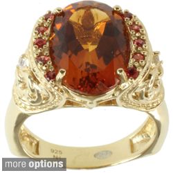 citrine orange and white sapphire ring today $ 201 99 sale $ 181 79