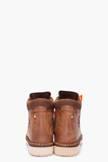 Diemme Brown Leather Roccia Vet Boots for men