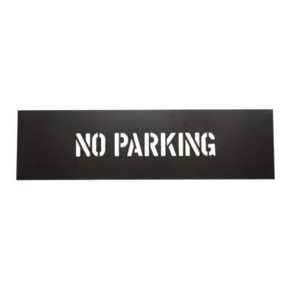 Approved Vendor 1F122 Safety Stencil, No Parking, PVC Plastic