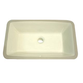 Highpoint Collection 19 x 11 inch Undermount Bisque Vanity Sink Today