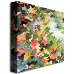 Beverly Brown Path Monets Garden in Giverny Canvas Art