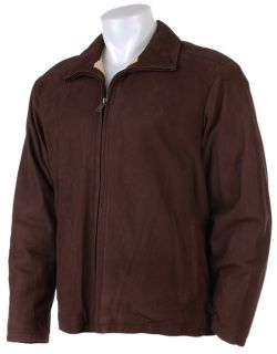 Timberland Mens Zip Front Leather Jacket