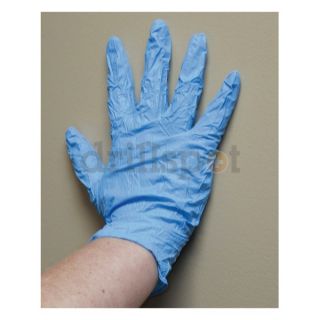 Action Chemical A 4090 L Disposable Gloves, Nitrile, L, Blue, PK1000