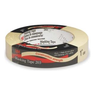 3M 203 Masking Tape, General Purpose, W 1 In