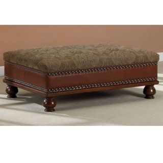 Nutmeg Bonded Leather/ Fabric Coffee Table Ottoman Today $249.99 4.7