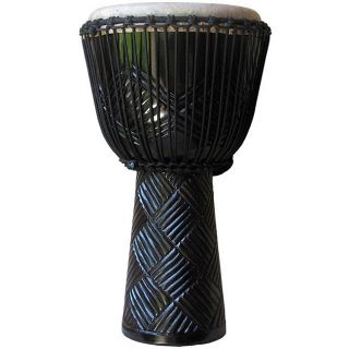 Freedom Drums Pro XL Ebony Weave/ Turquoise Rope Djembe Drum