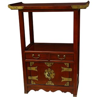 Handmade Pagoda top Wood Telephone Table (China)
