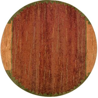 Hand knotted Rustic Gabbeh Rug (8 Round)