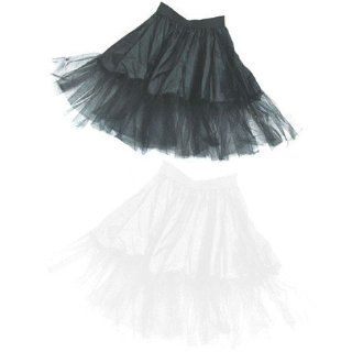 Schwarz Petticoat Unterrock Tüll Black Skirt Rock ohne Kleid Unisex